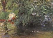 John Singer Sargent A Backwater Calcot Mill Near Reading oil on canvas